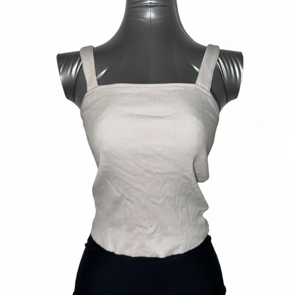 Express Women's White and Cream Vest